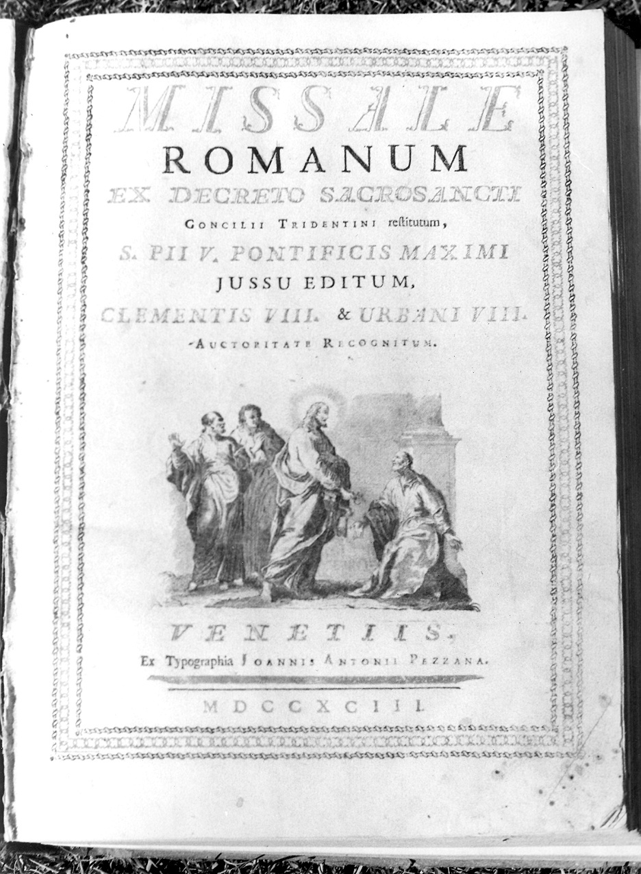 coperta di libro liturgico - ambito veneziano (sec. XVIII)