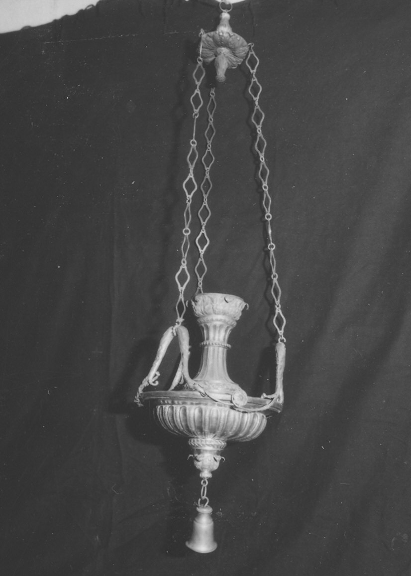 lampada pensile di Vernazzi Luigi (attribuito) (sec. XIX)