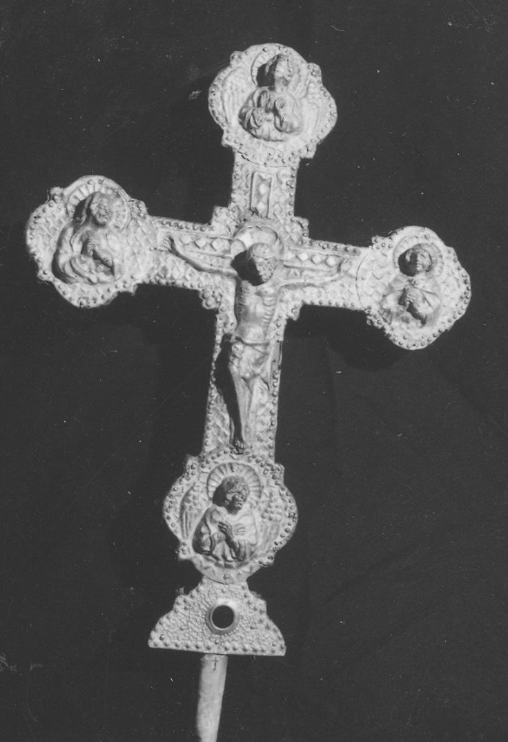 croce processionale - ambito emiliano (metà sec. XIV)