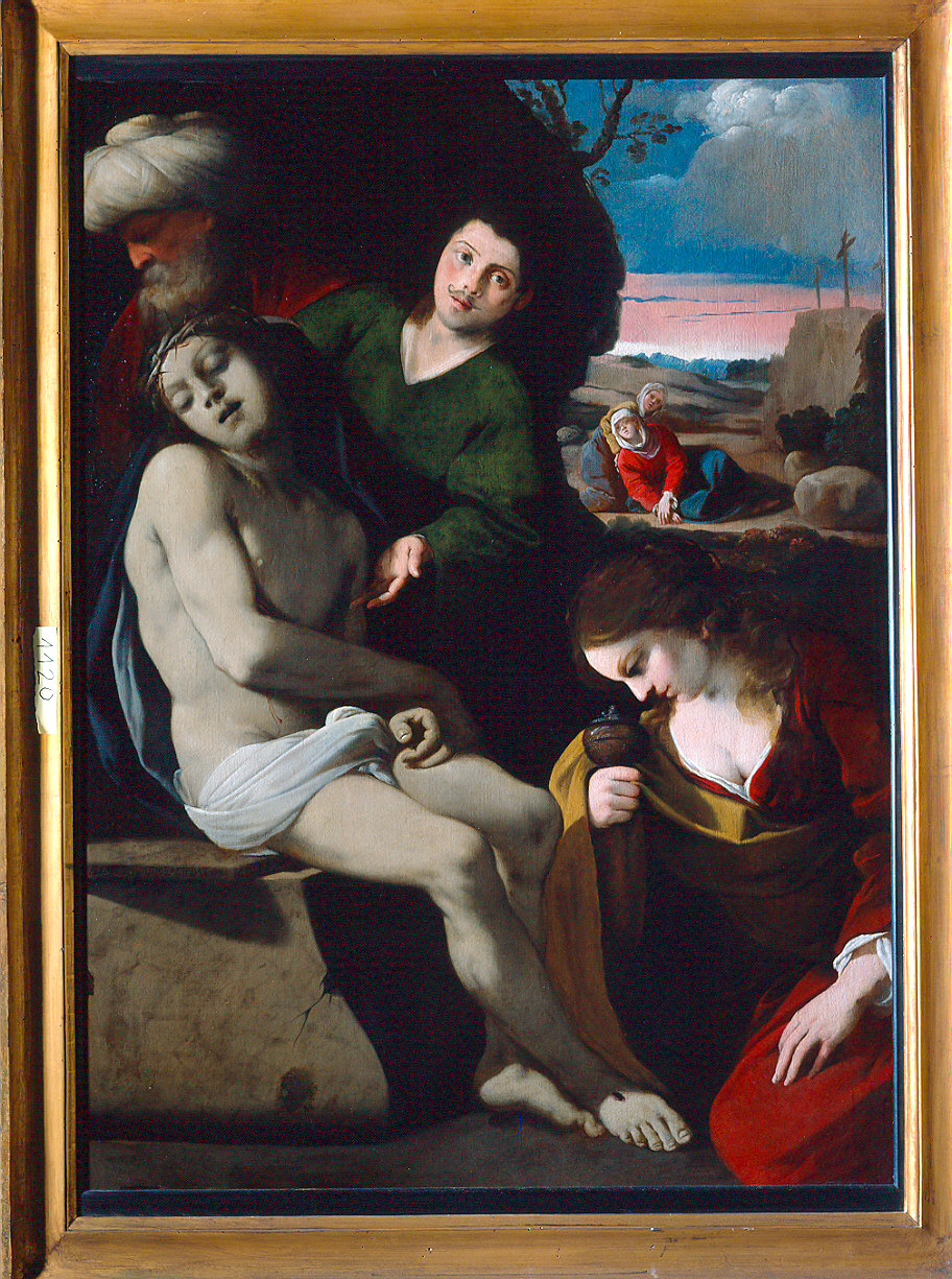 Deposizione di Cristo nel sepolcro (dipinto) di Amidano Luigi (sec. XVII)