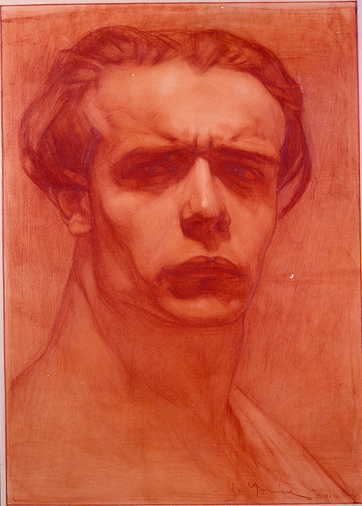 Autoritratto (dipinto) di Monica Ugo (sec. XX)