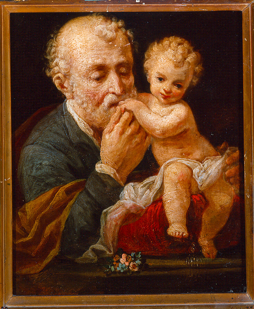 San Giuseppe e Gesù Bambino (dipinto) - ambito italiano (?) (sec. XVIII)