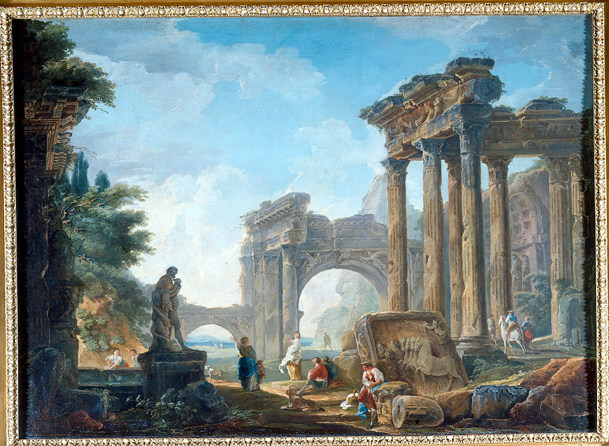 Rovine antiche (dipinto) di Robert Hubert (sec. XVIII)