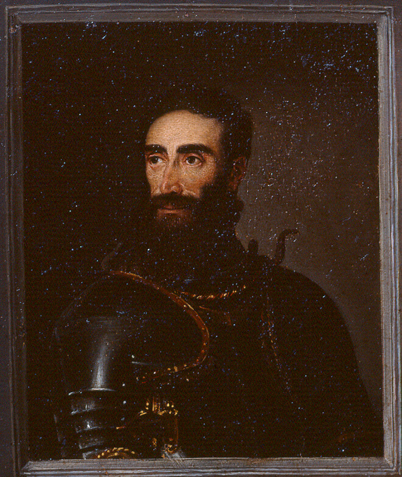 Pier Luigi Farnese, primo duca di Parma (dipinto, elemento d'insieme) - ambito fiammingo (sec. XVI)