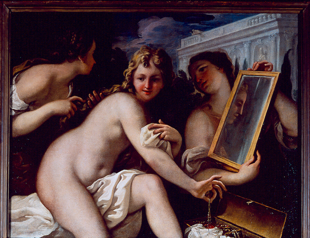 Betsabea al bagno (dipinto) di Ricci Sebastiano (attribuito) (sec. XVII)