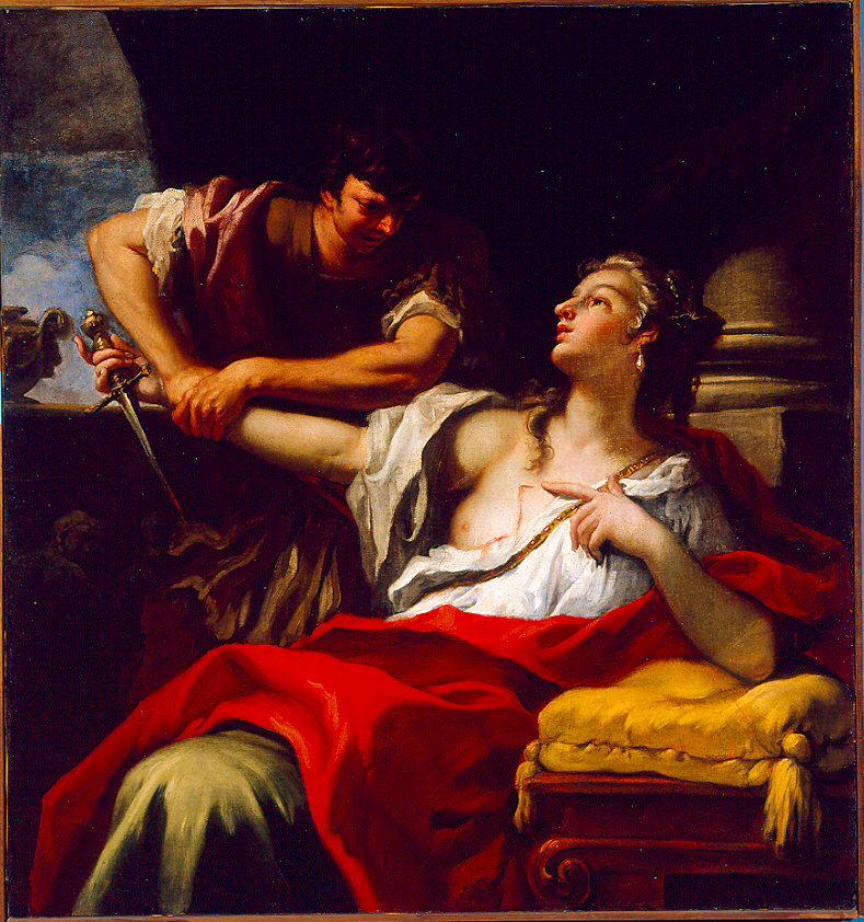 Lucrezia romana (dipinto) di Ricci Sebastiano (sec. XVII)