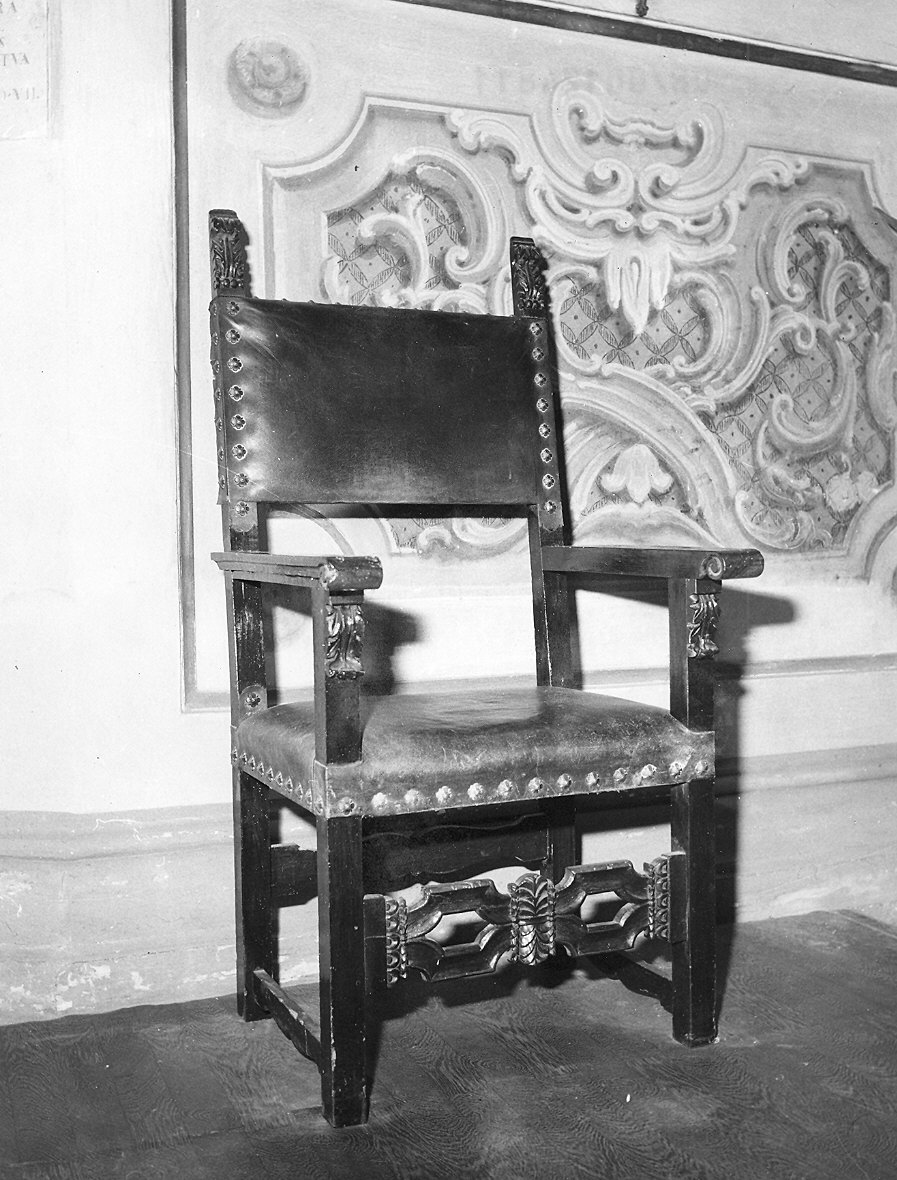 poltrona - ambito parmense (ultimo quarto sec. XVII)