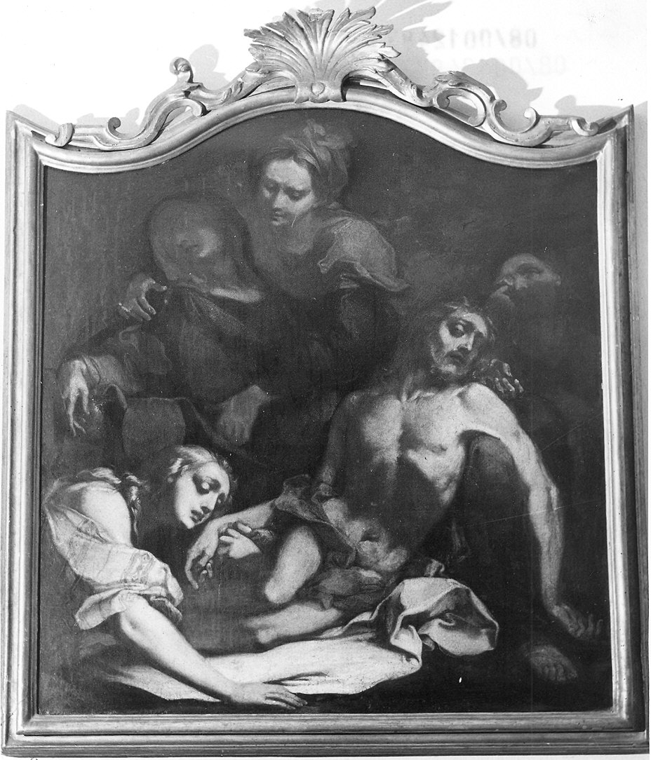 compianto sul Cristo morto (dipinto) di Tagliasacchi Giovan Battista (attribuito) (sec. XVIII)