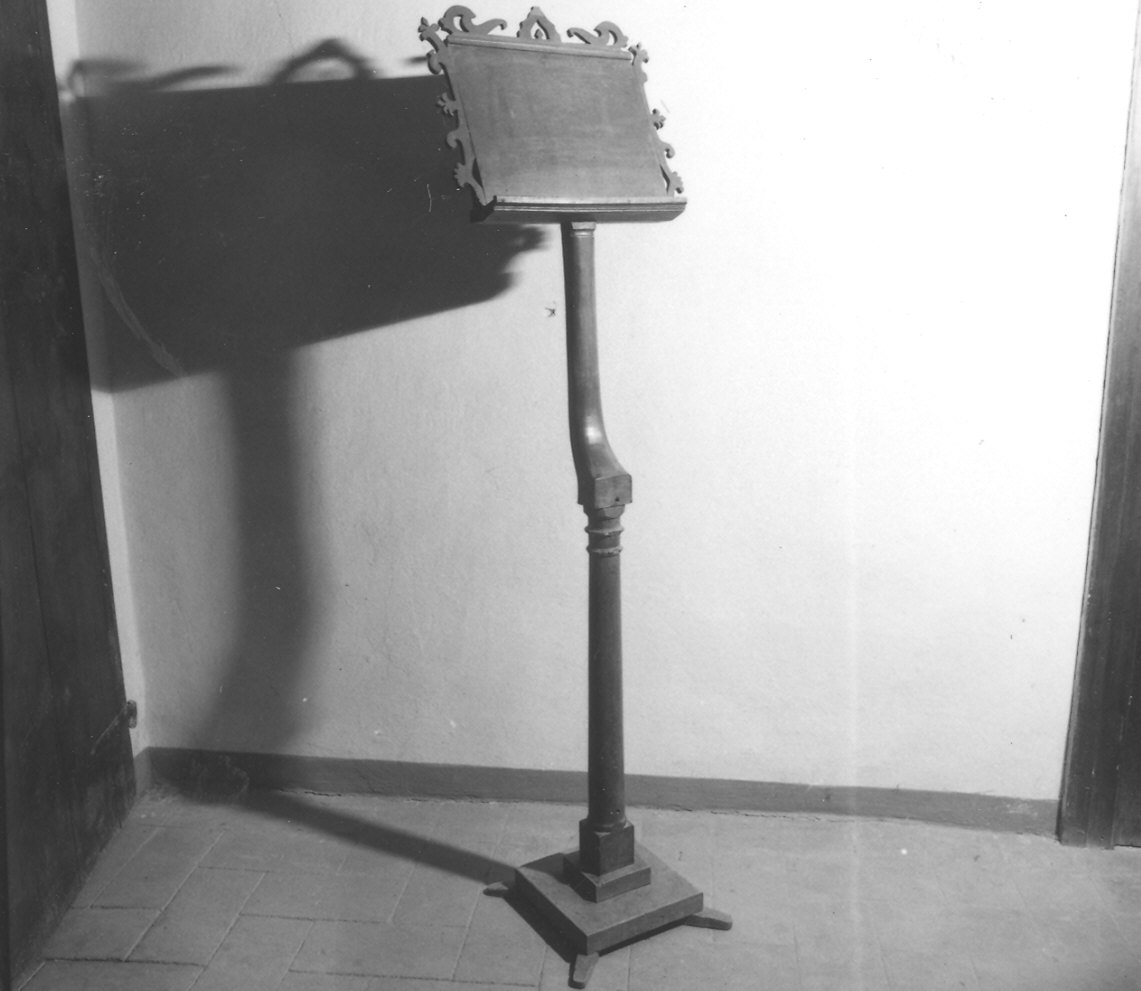 leggio a fusto - ambito parmense (sec. XVIII, sec. XIX)