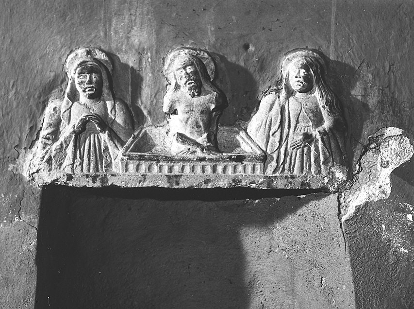 Cristo nel sepolcro (rilievo) - ambito parmense (fine/inizio secc. XIV/ XV)