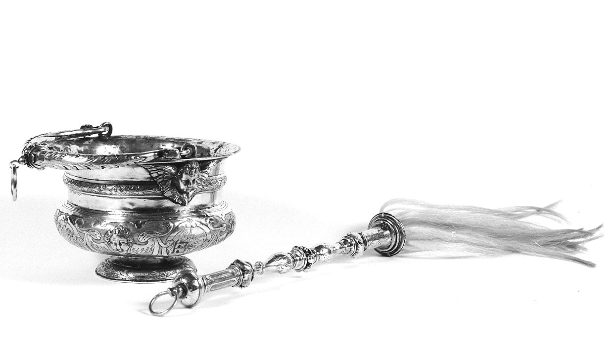 servizio per aspersione, insieme - ambito emiliano (prima metà sec. XVII)