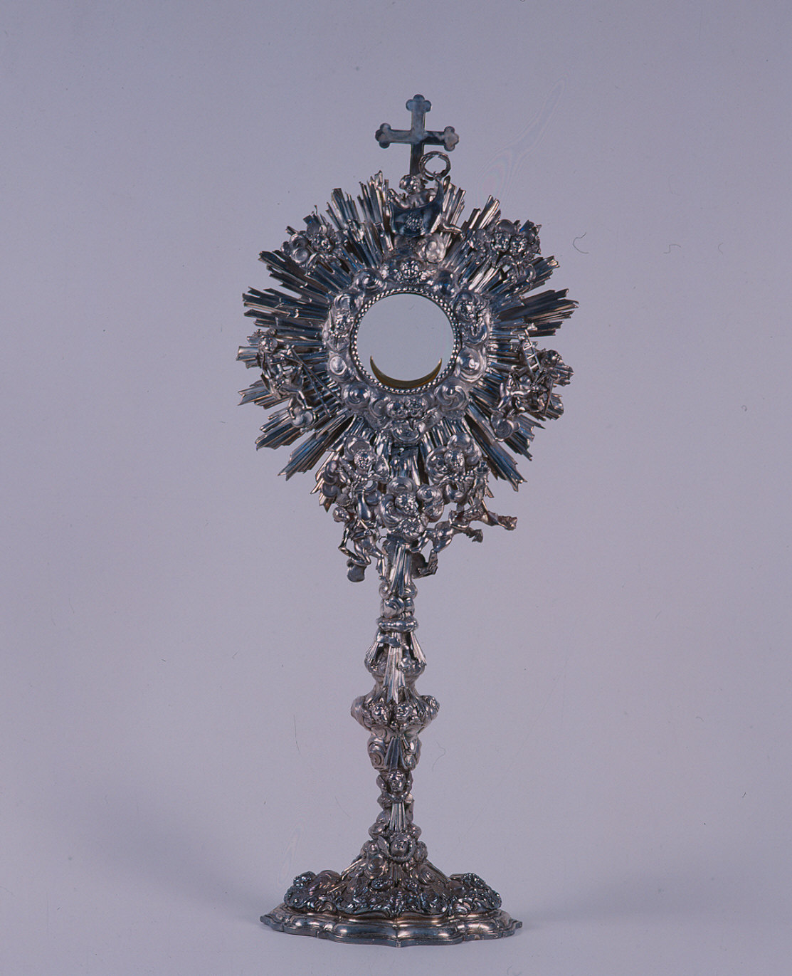 ostensorio - a raggiera - ambito parmense (prima metà sec. XVIII)