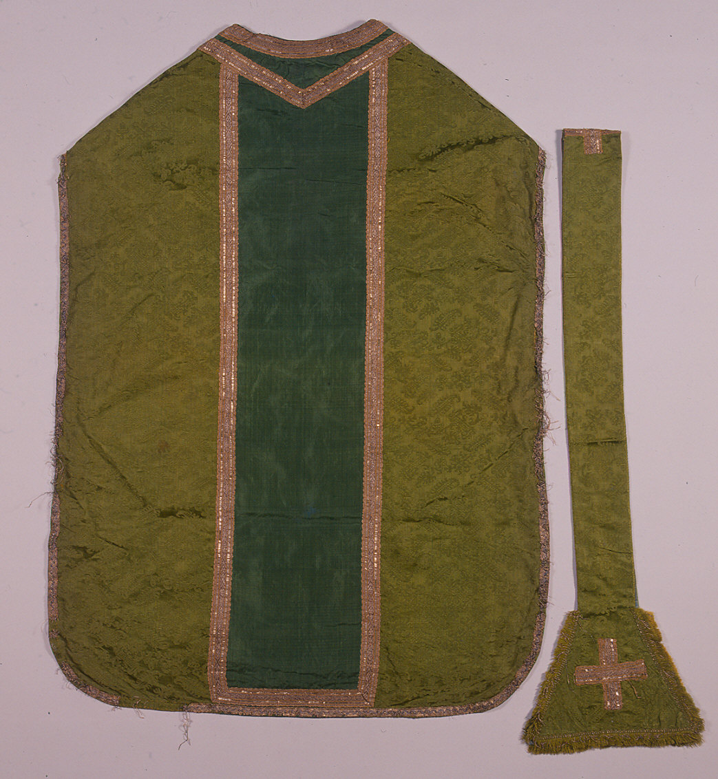 paramento liturgico, insieme - manifattura italiana (primo quarto sec. XVII)