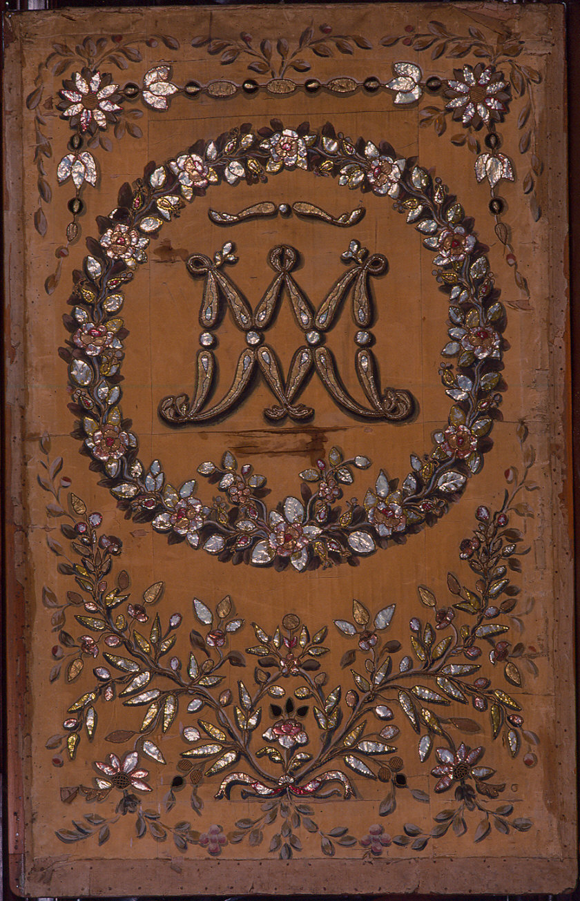 coperta di immagine sacra - manifattura parmense (?) (seconda metà sec. XIX)