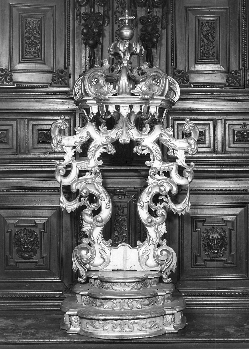 tronetto per esposizione eucaristica - ambito parmense (metà sec. XVIII)