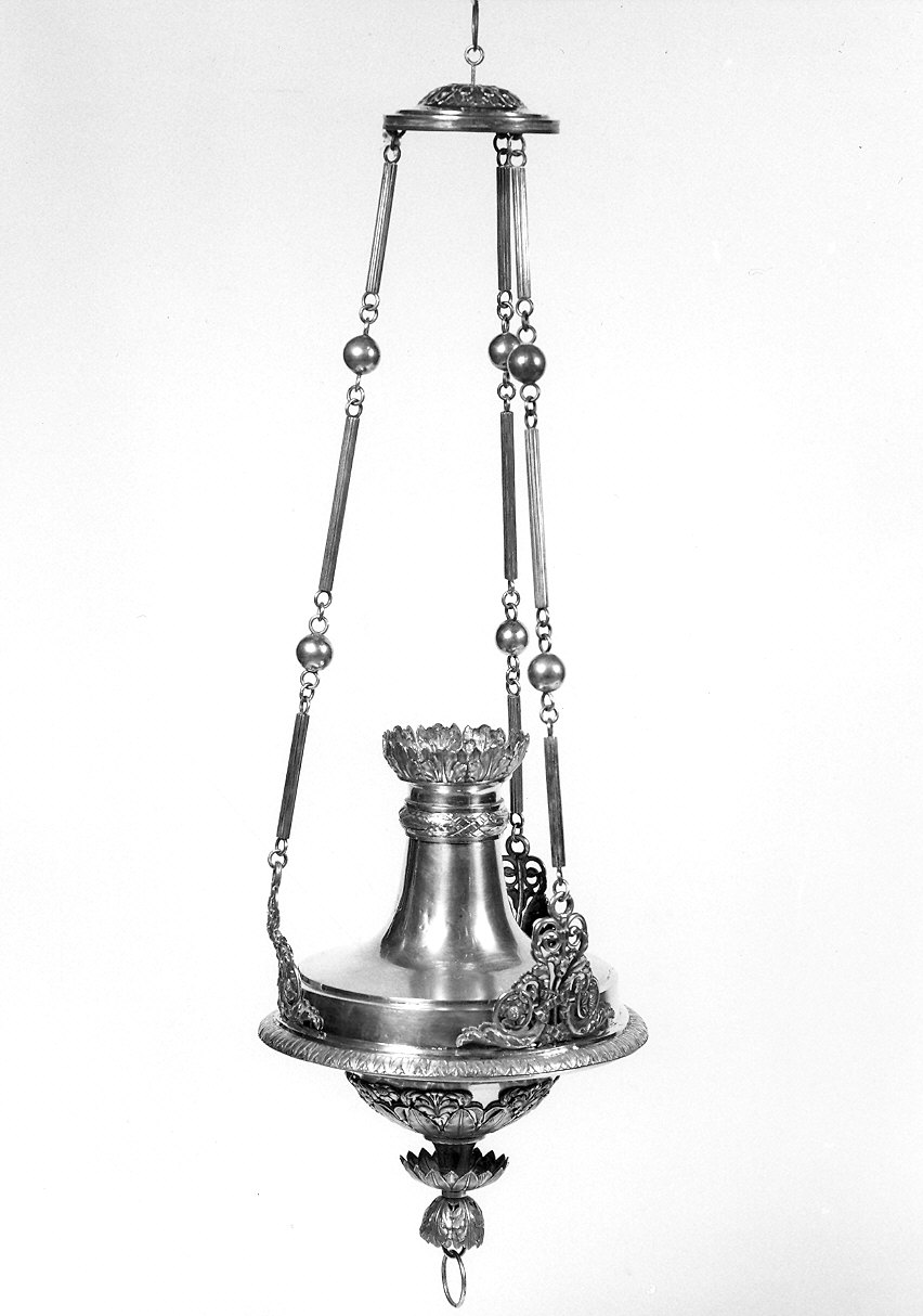 lampada pensile, serie di Sanini Gaetano (prima metà sec. XIX)