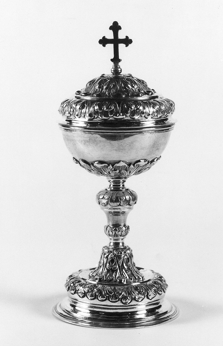 pisside - produzione parmense (sec. XIX)