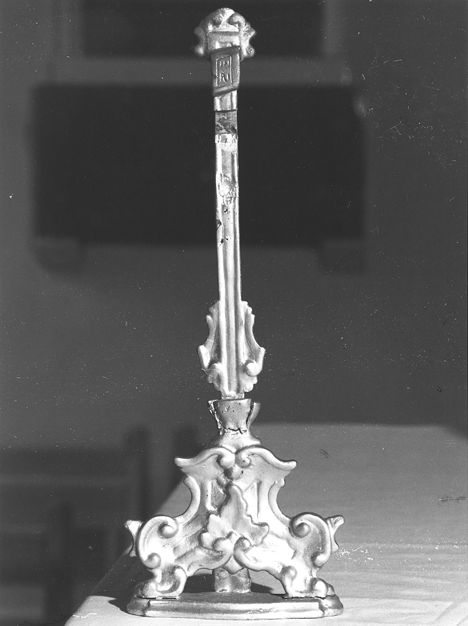 croce d'altare, frammento - ambito piacentino (prima metà sec. XVIII)