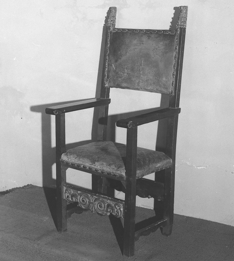 poltrona - ambito emiliano (sec. XVII)