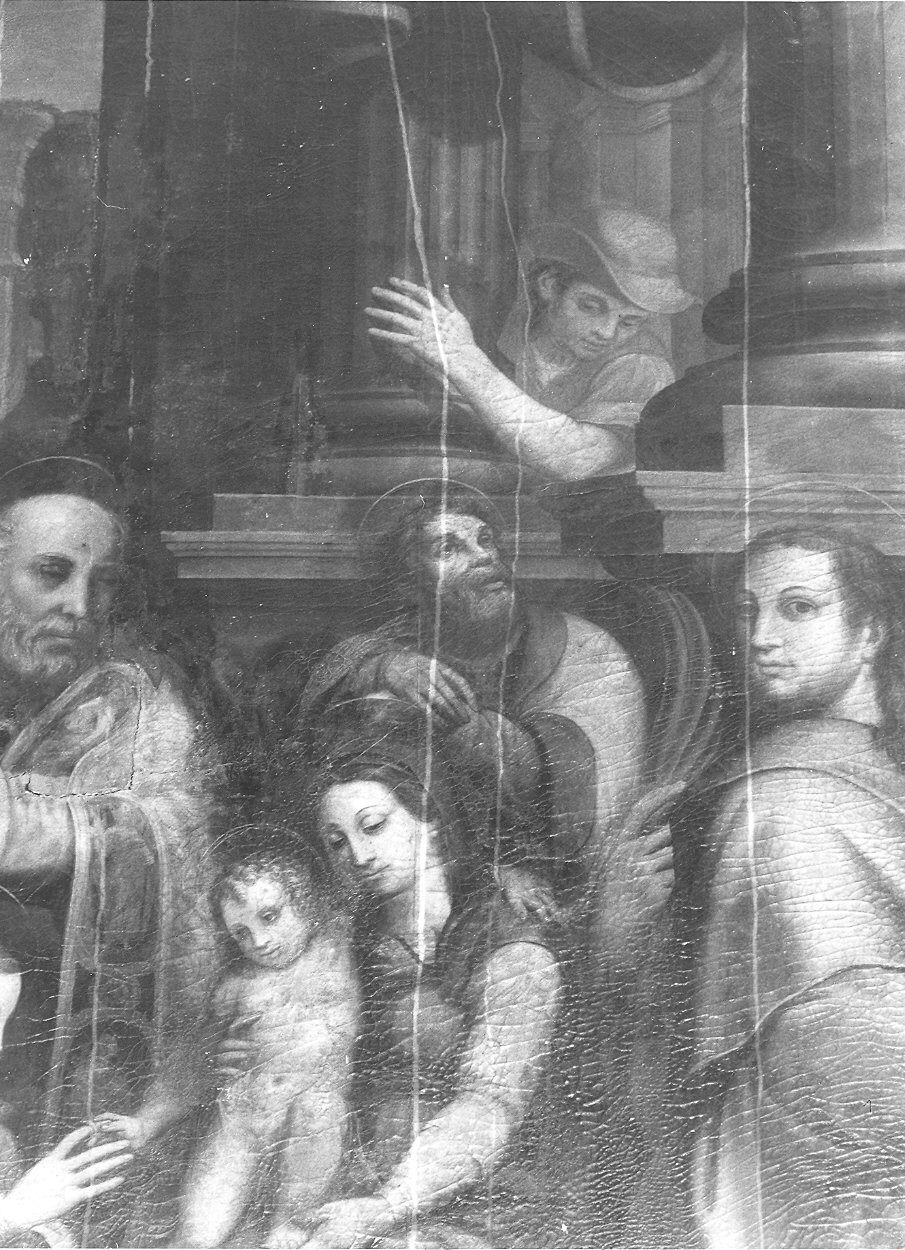 Sposalizio mistico di Santa Caterina (dipinto) - ambito piacentino (fine/inizio secc. XVI/ XVII)