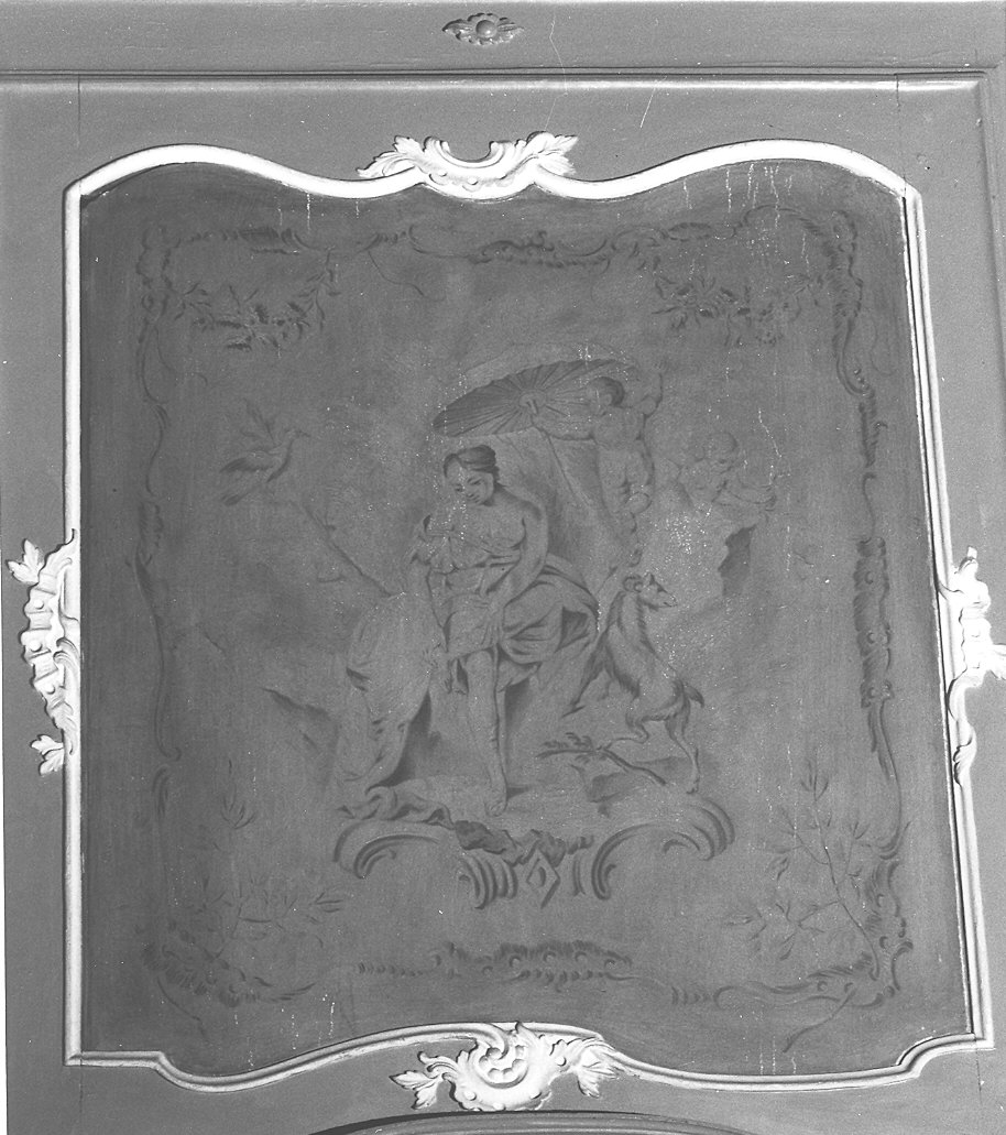 Scena campestre (dipinto, elemento d'insieme) - ambito emiliano (metà sec. XVIII)