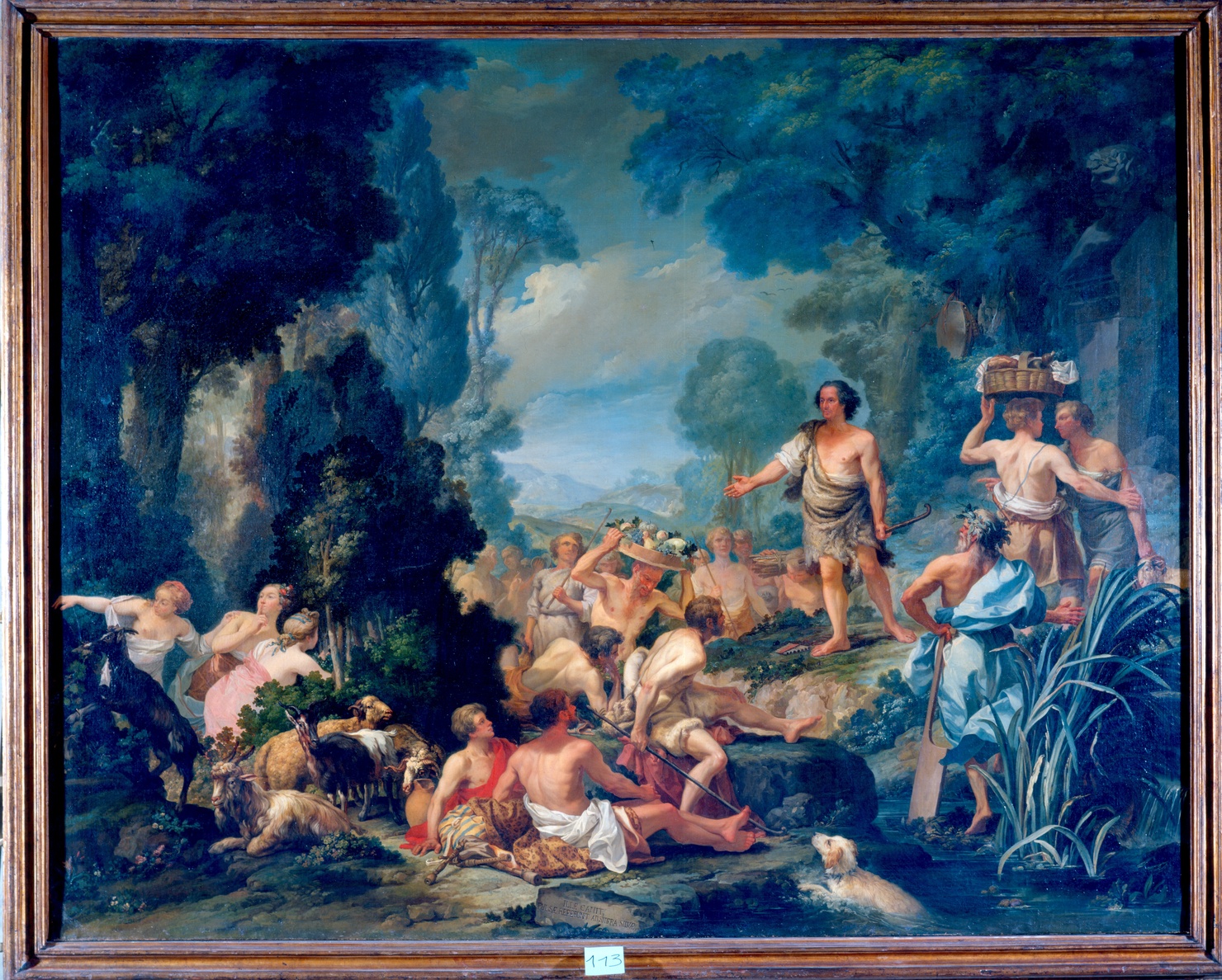 Frugoni in Arcadia (dipinto) di Ferrari Pietro Melchiorre (sec. XVIII)