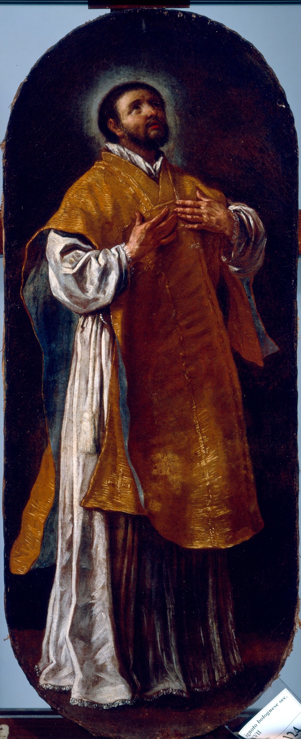 San Bernardino da Siena (dipinto, elemento d'insieme) - ambito emiliano (seconda metà sec. XVII)