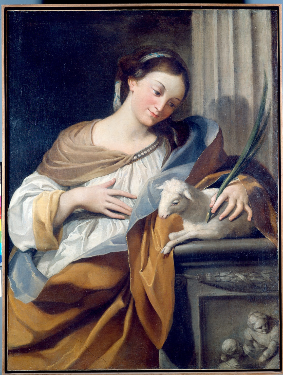 Sant'Agnese (dipinto) di Amidano Luigi (sec. XVII)