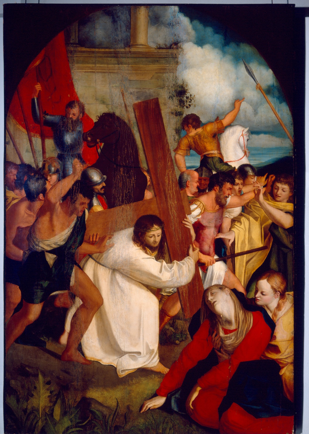 Gesù condotto al Calvario (dipinto) - ambito veronese (sec. XVI)
