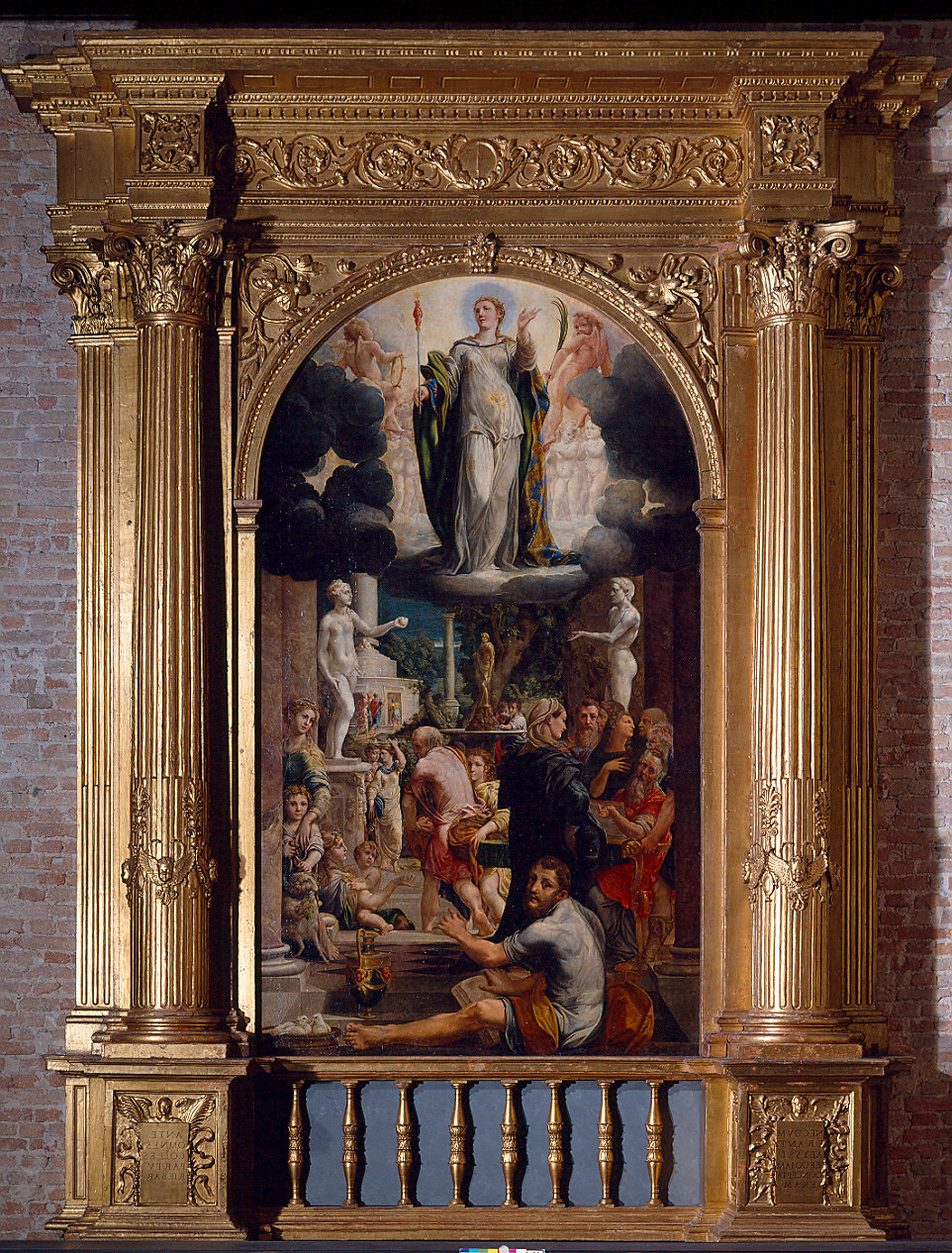 Allegoria dell'Immacolata Concezione (dipinto) di Mazzola Bedoli Girolamo (sec. XVI)