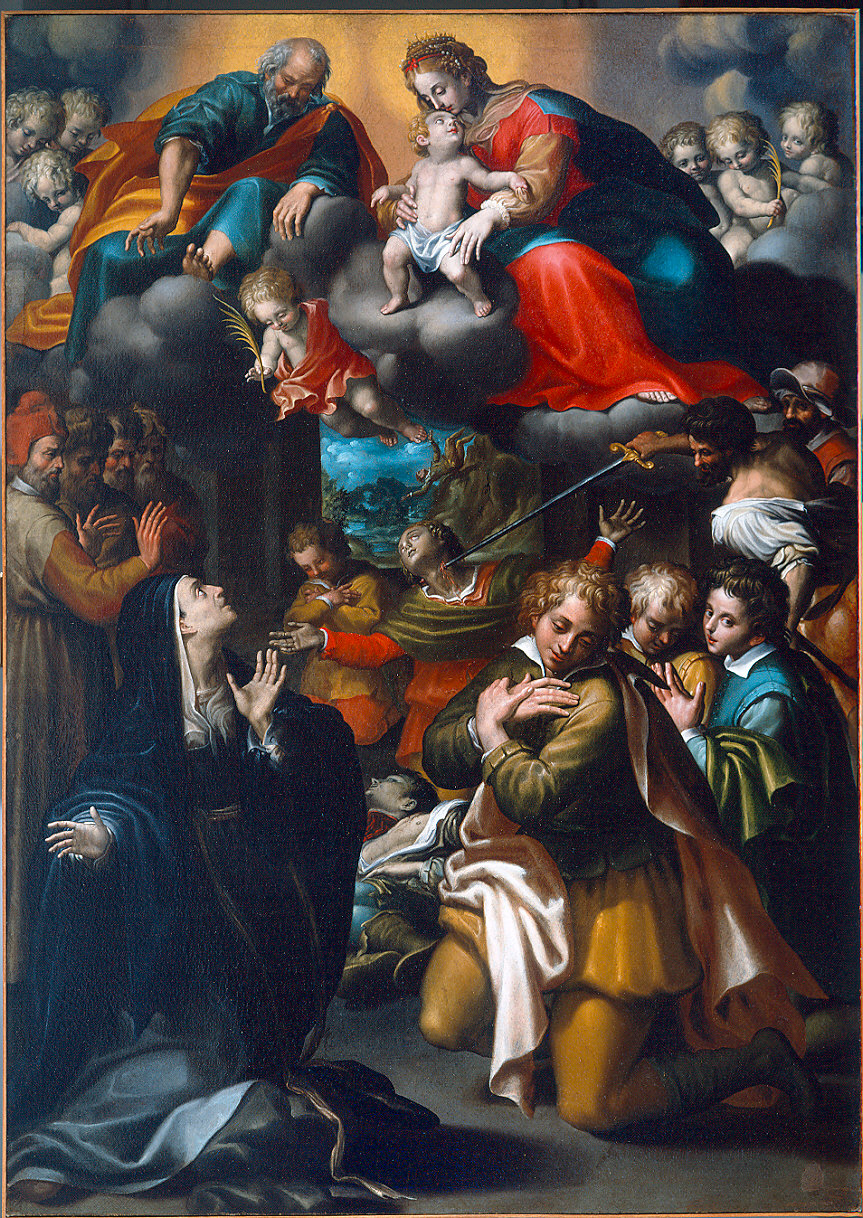 Santa Felicita assiste al martirio dei sette figli (dipinto) di Bernabei Pier Antonio (sec. XVII)