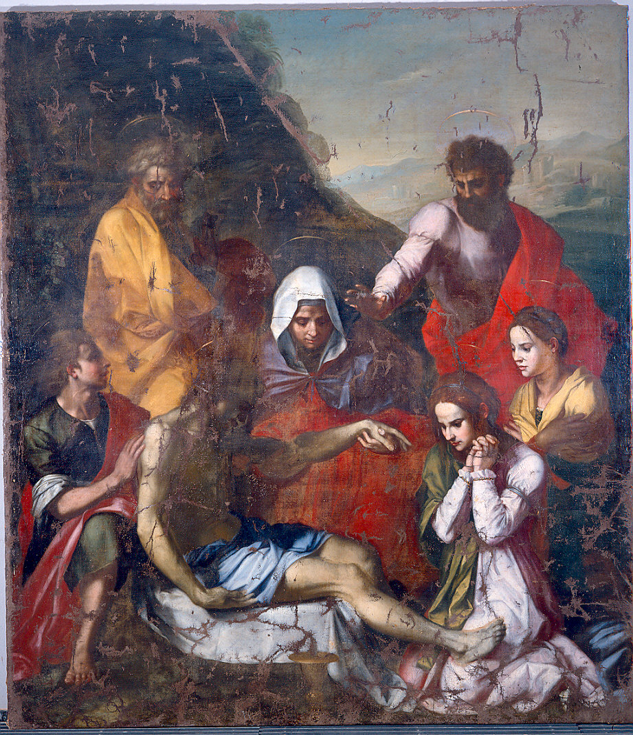 deposizione (dipinto) - ambito toscano (sec. XVI)