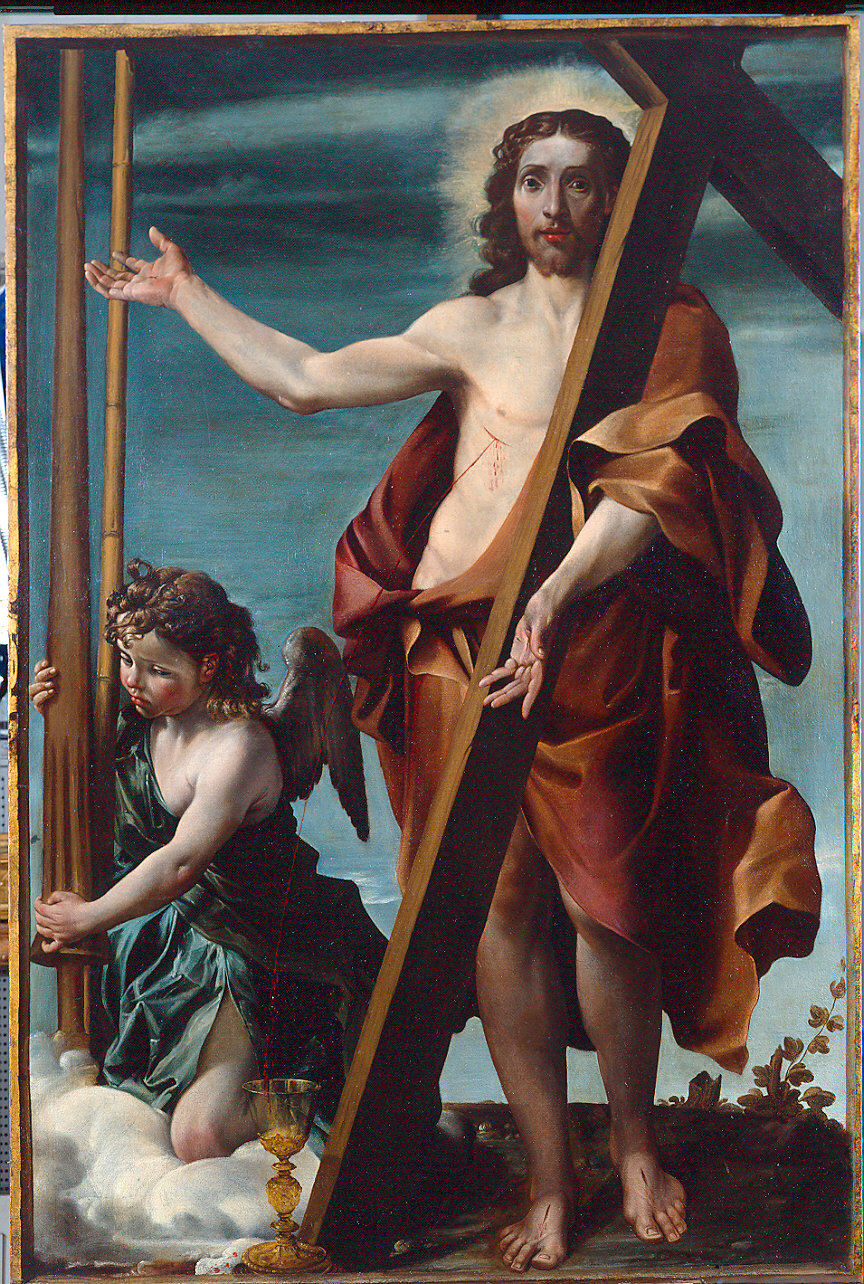 Redentore risorto (Sangue di Cristo) (dipinto) - ambito parmense (?) (primo quarto sec. XVII)