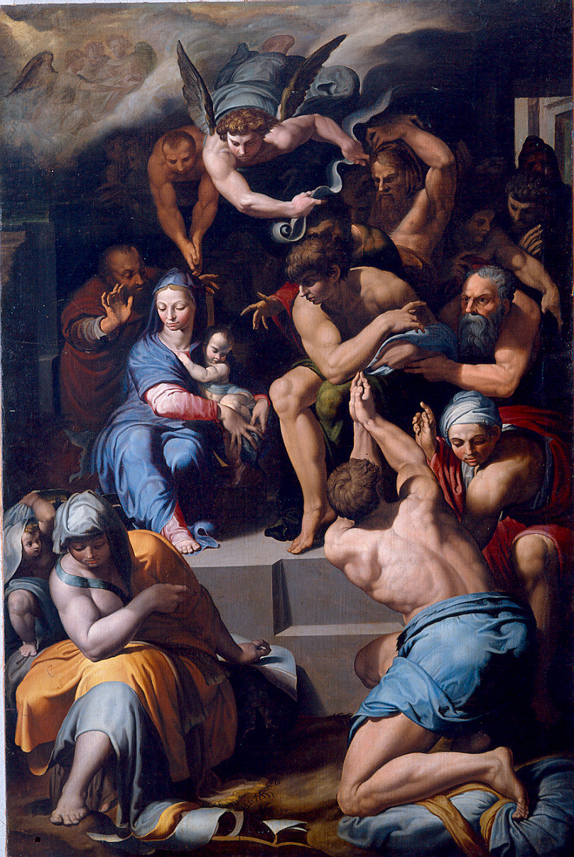 adorazione dei pastori (dipinto) - ambito emiliano (sec. XVI)