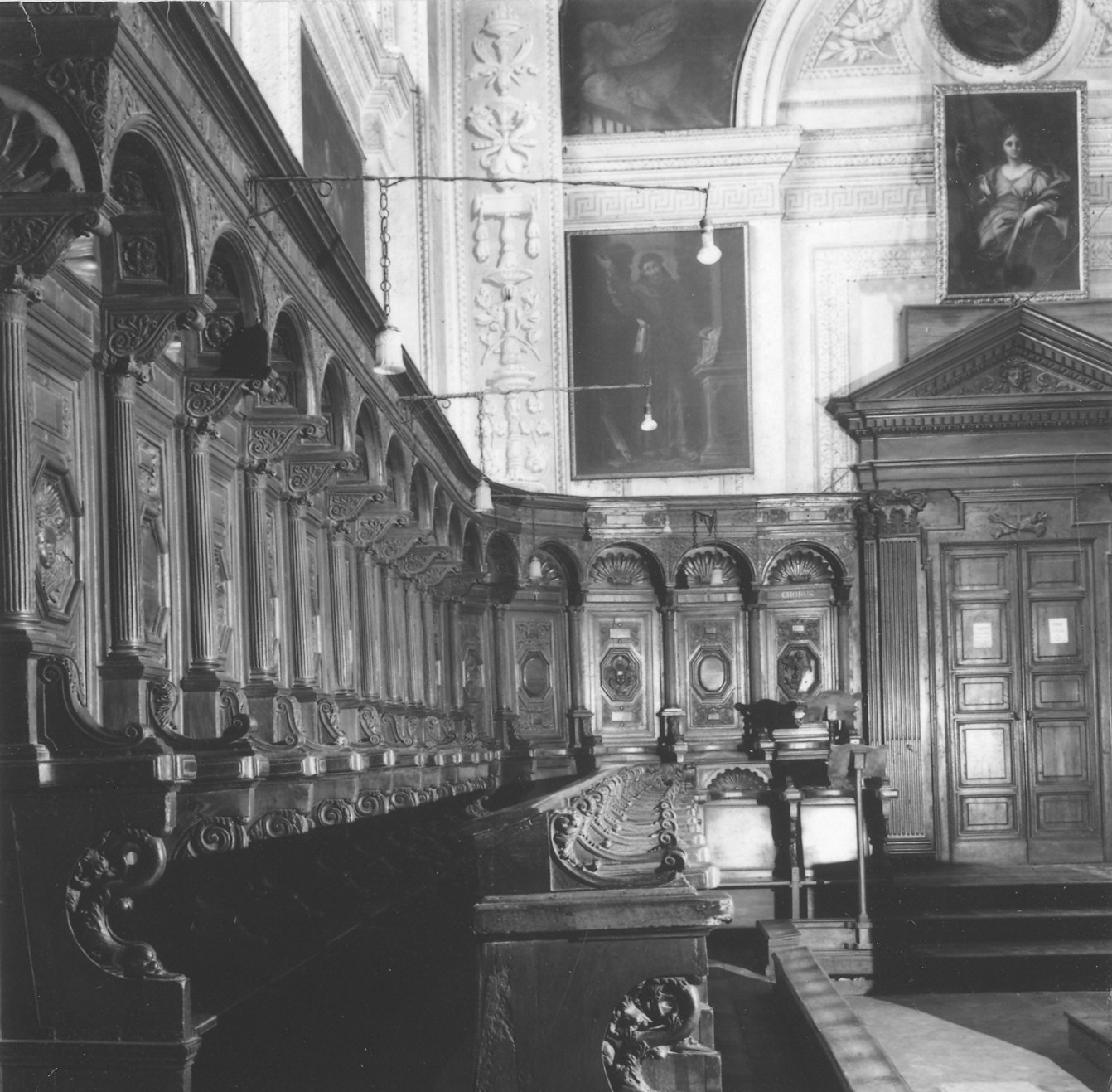 stalli del coro di Rossi Giulio (sec. XVI)