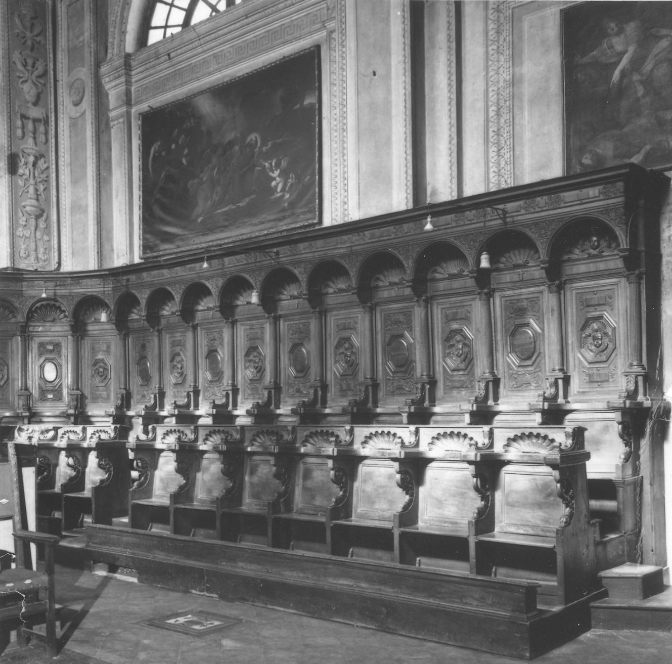 stalli del coro di Rossi Giulio (sec. XVI)