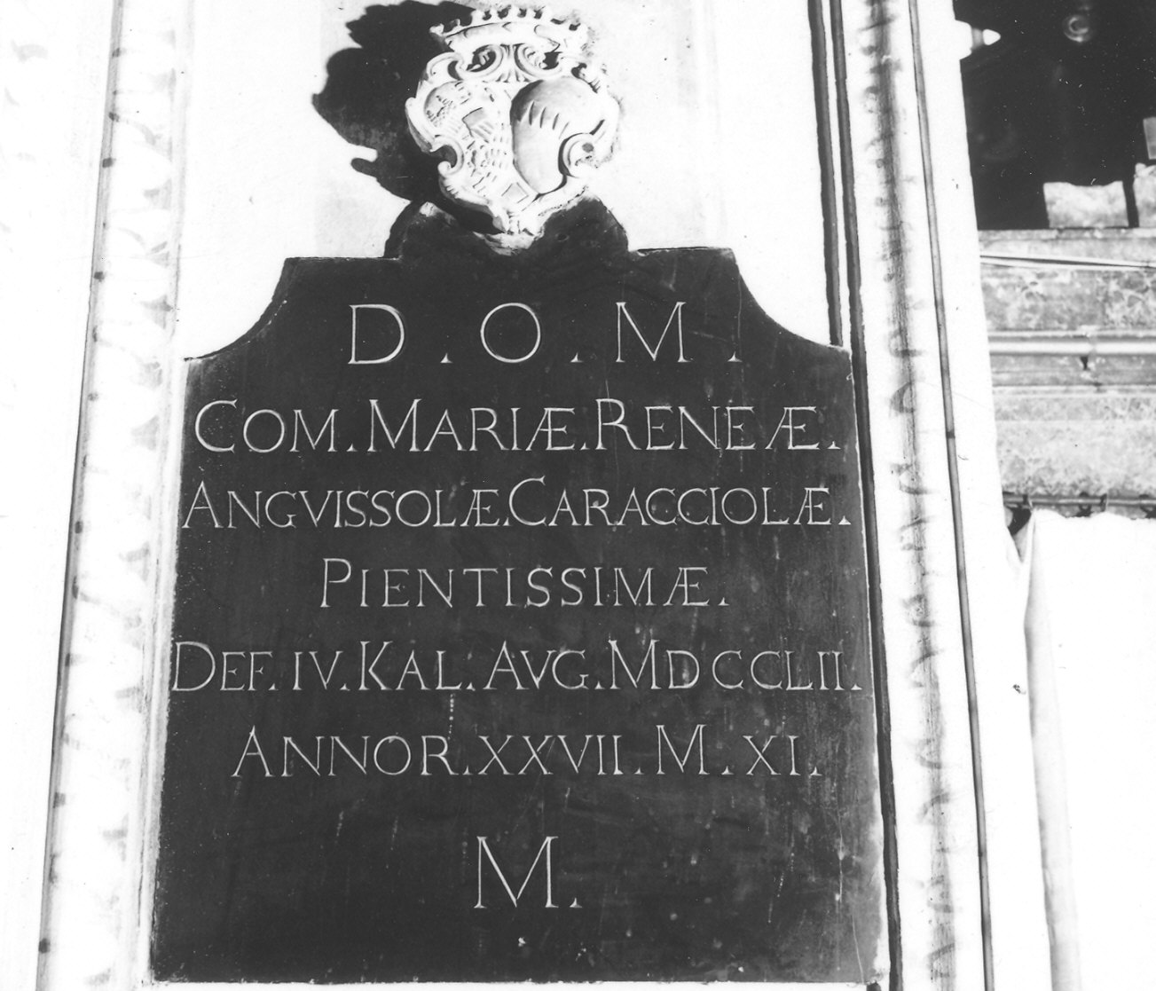 lastra tombale - ambito emiliano (sec. XVIII)