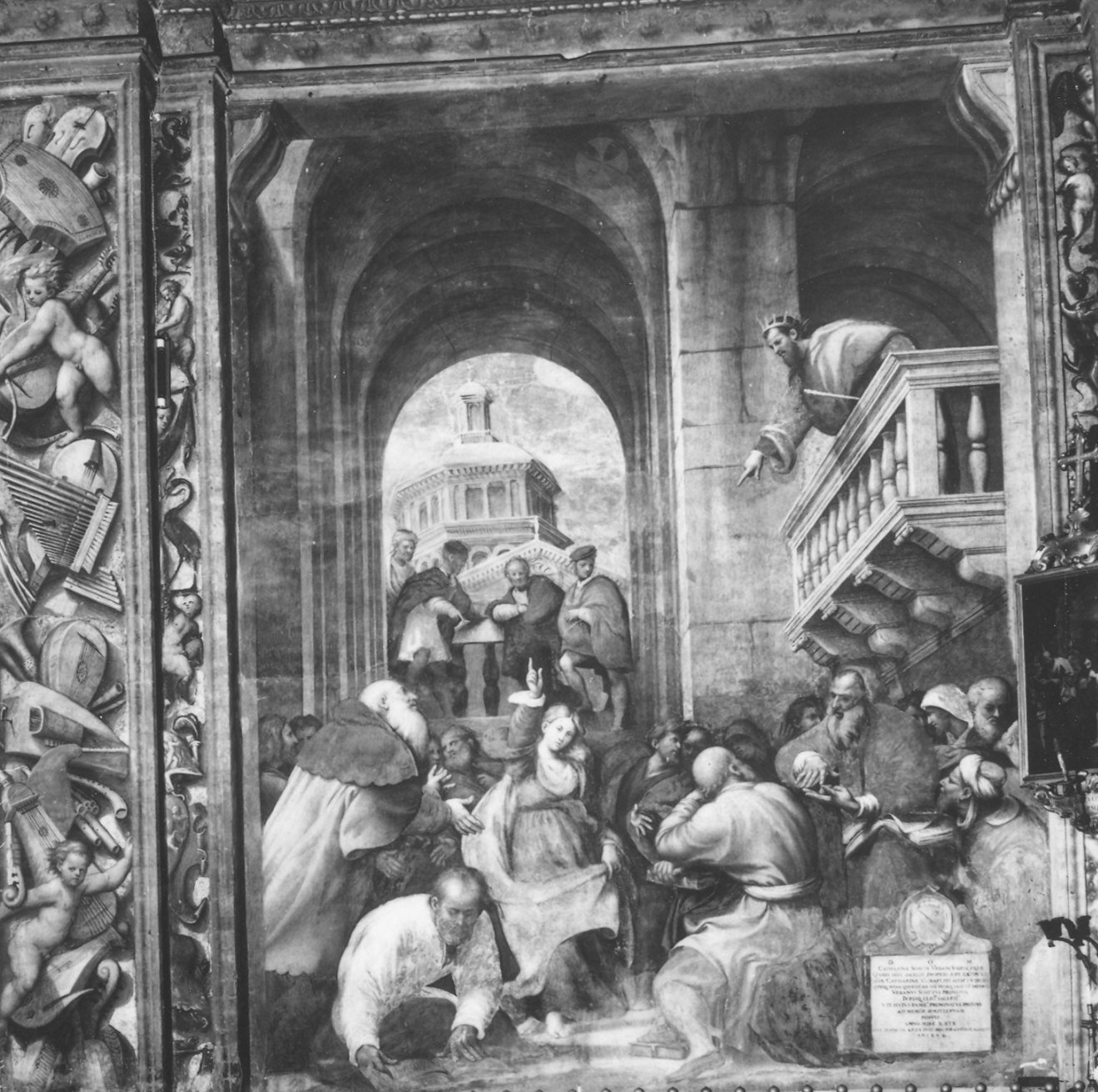 Storie della vita di Santa Caterina (dipinto, complesso decorativo) di De Sacchis Giovanni Antonio detto Pordenone (sec. XVI)