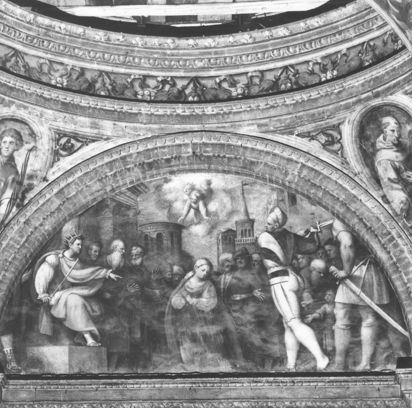 Storie della vita di Santa Caterina (dipinto, complesso decorativo) di De Sacchis Giovanni Antonio detto Pordenone (sec. XVI)