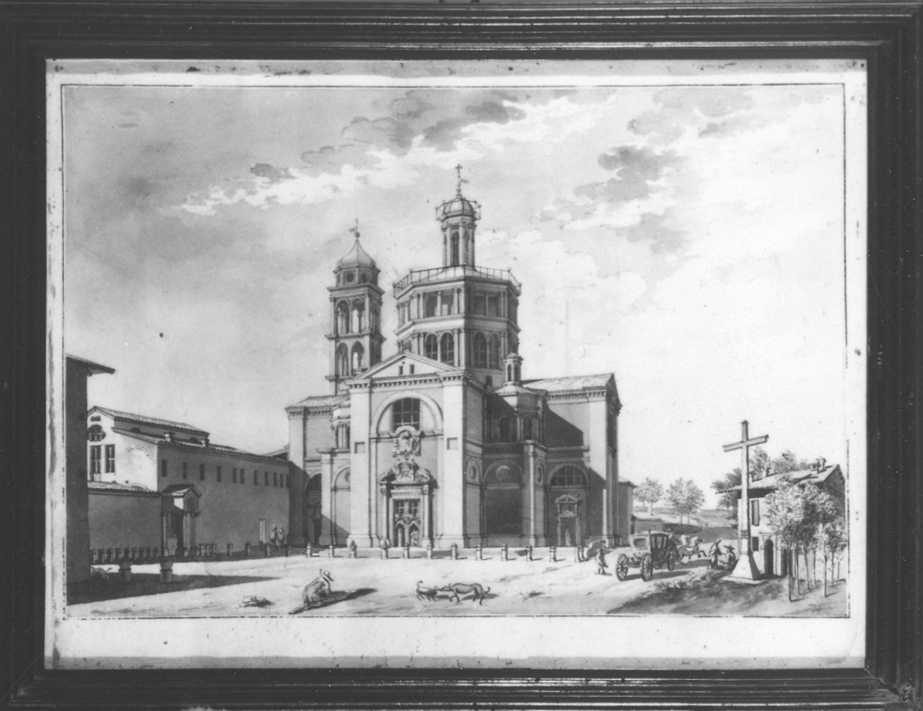 Chiesa di Santa Maria di Campagna (dipinto) di Panini Giovanni Paolo (sec. XVIII)