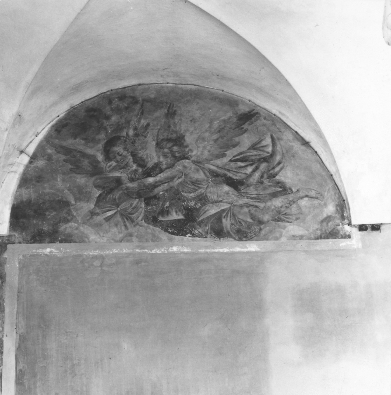 due angeli (dipinto, frammento) di Lampugnani Giovanni Battista, Lampugnani Giovanni Francesco (sec. XVII)