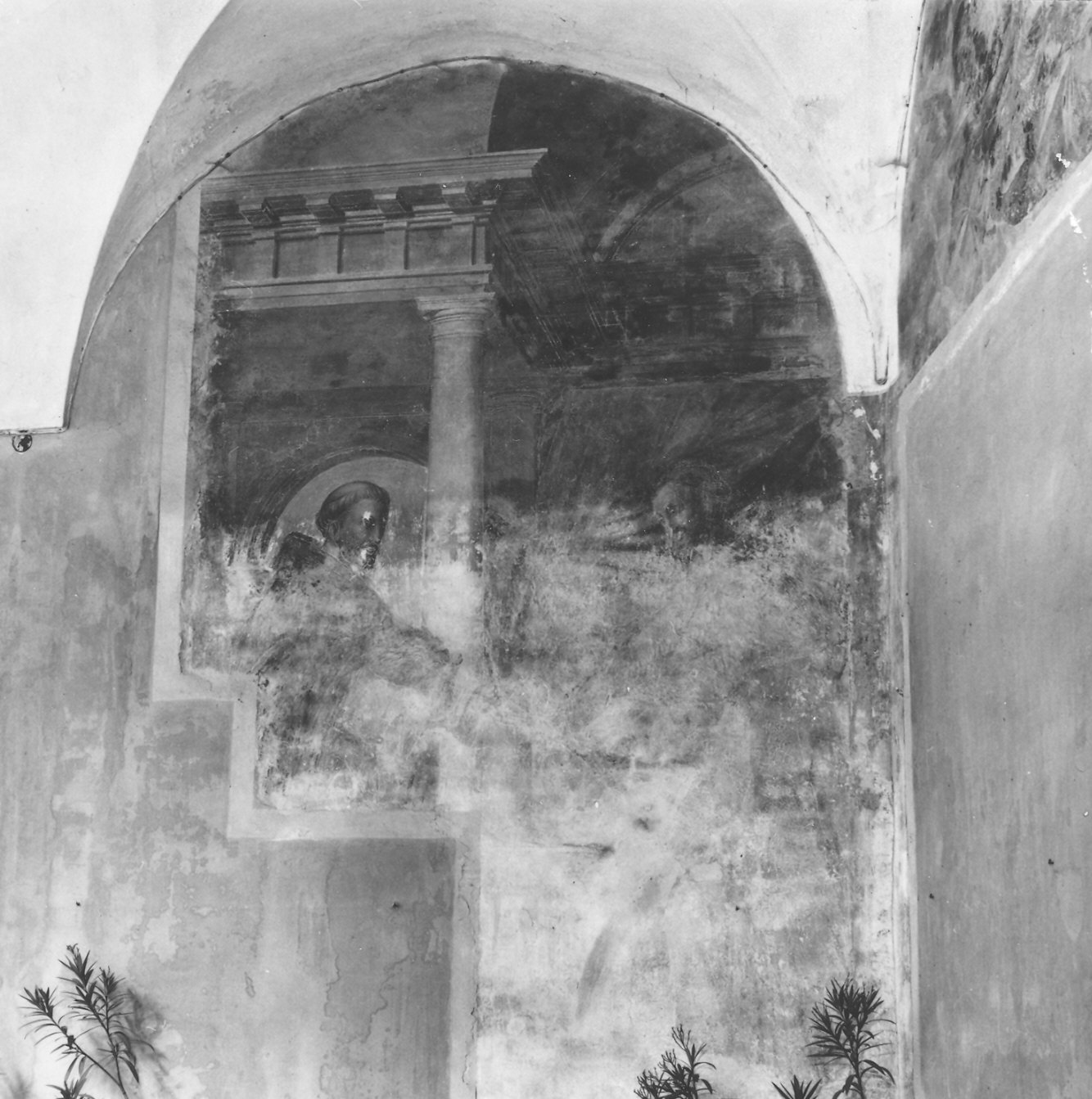 San Francesco (dipinto, frammento) di Lampugnani Giovanni Battista, Lampugnani Giovanni Francesco (sec. XVII)