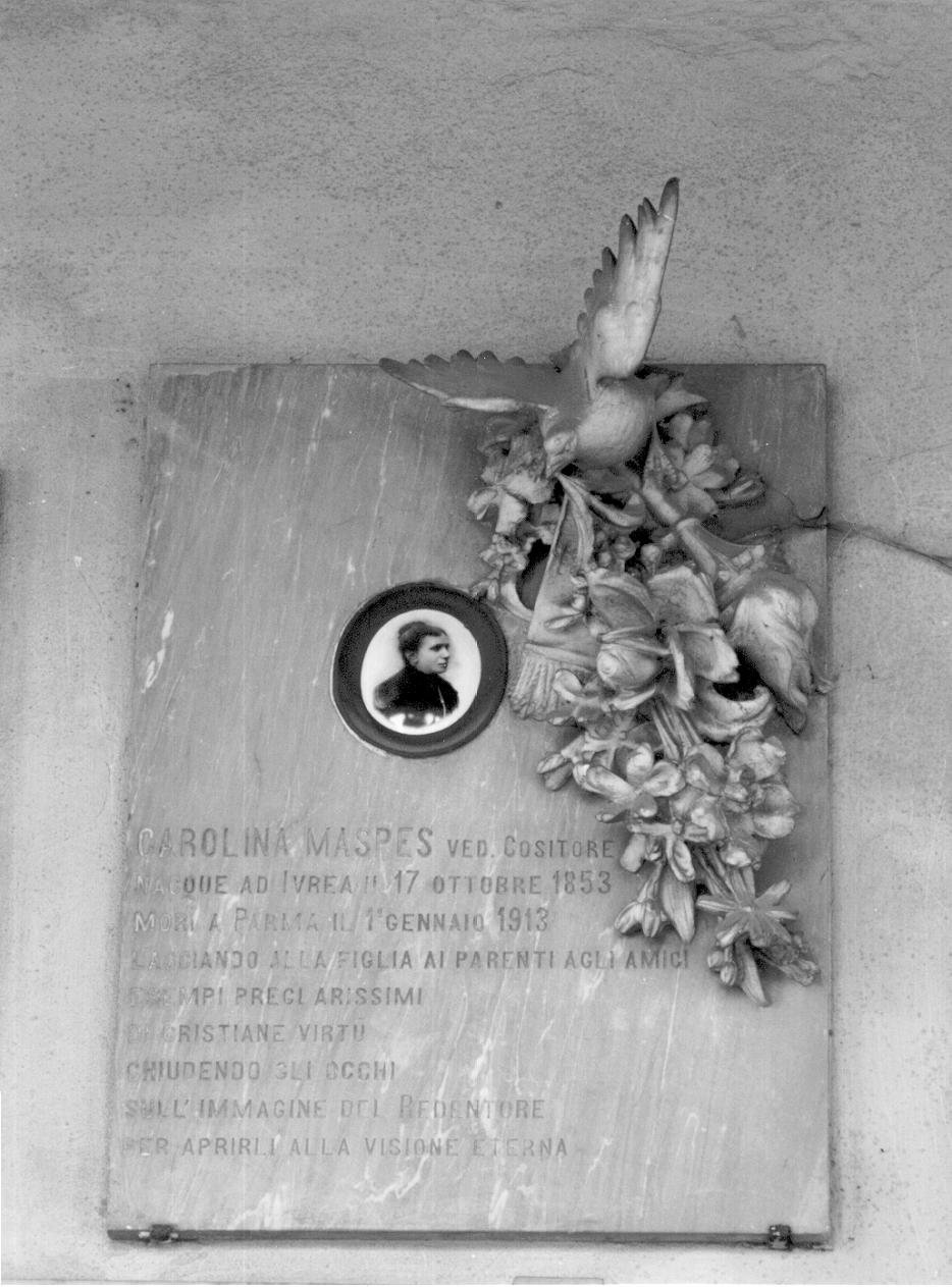 lapide tombale - ambito parmense (sec. XX)