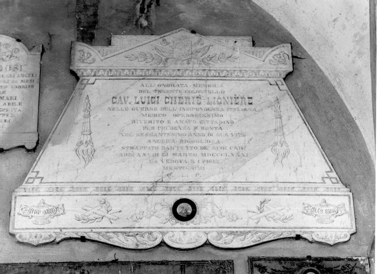 lapide tombale - ambito parmense (sec. XIX)