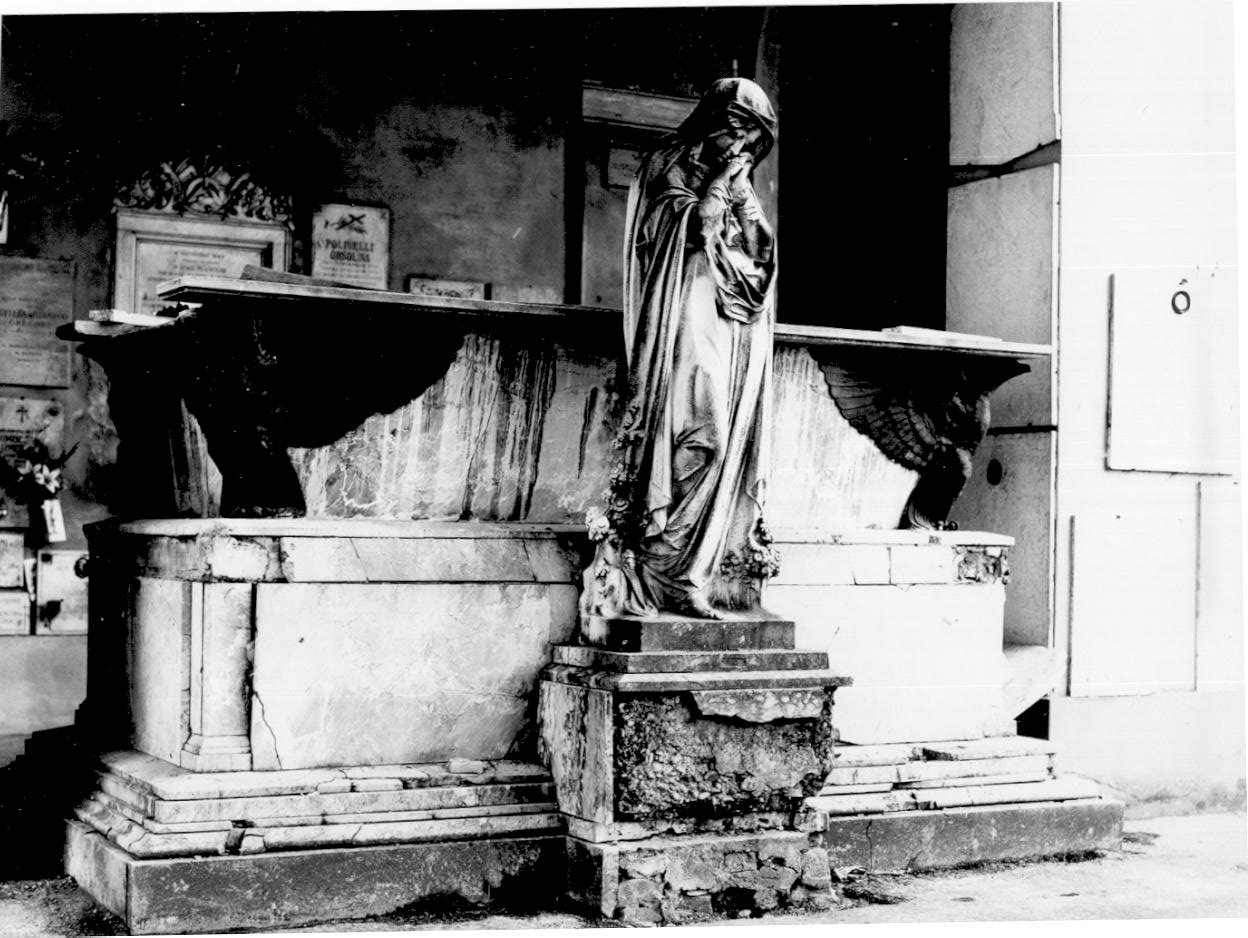 monumento funebre - ambito parmense (sec. XX)