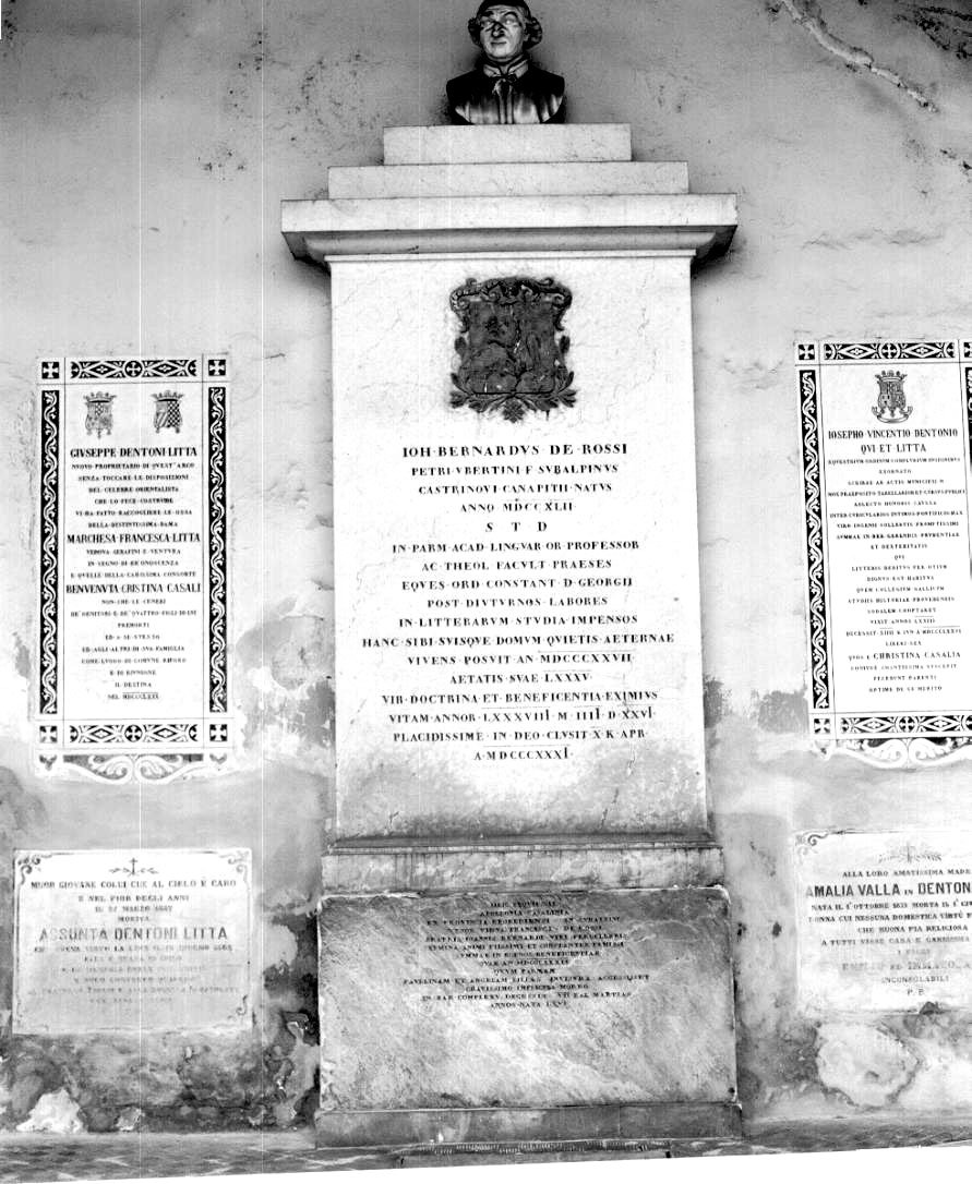 monumento funebre - ambito parmense (sec. XIX)