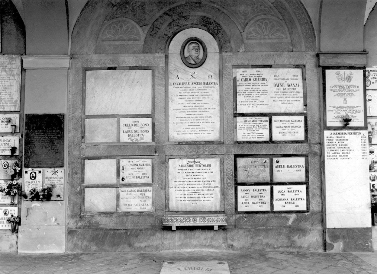 lapide tombale - ambito parmense (fine sec. XIX)