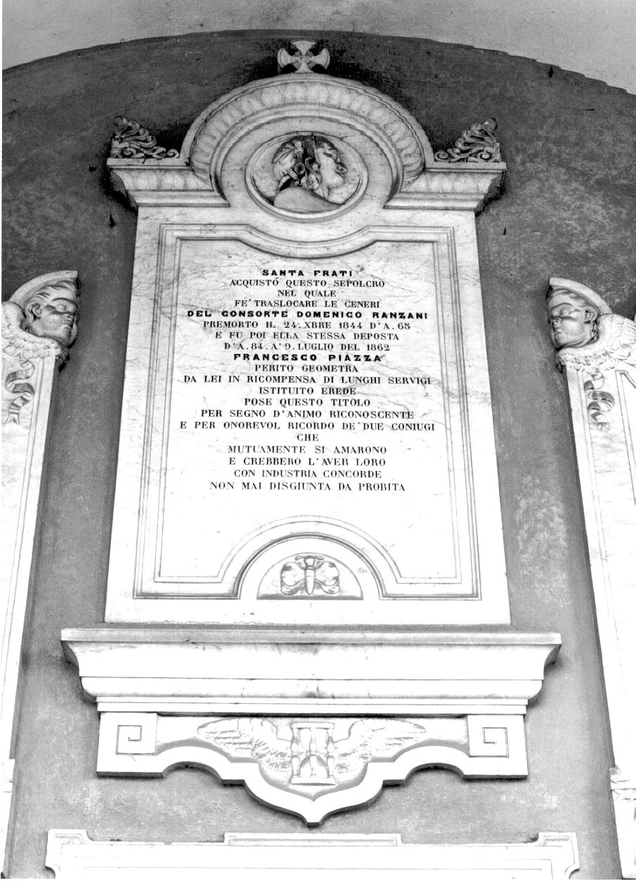 lapide tombale - ambito parmense (sec. XIX)