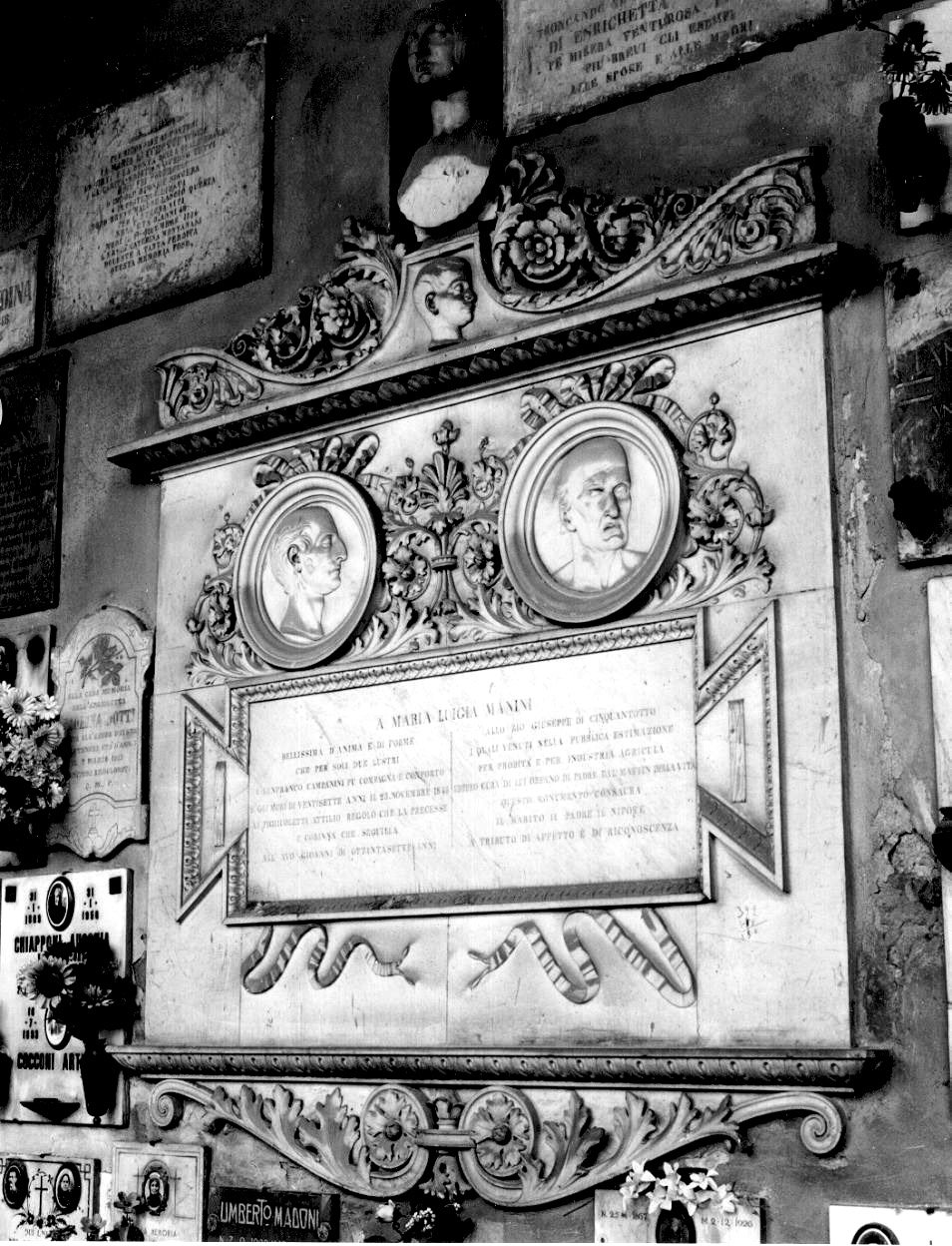 monumento funebre - a lastra - ambito parmense (terzo quarto sec. XIX)