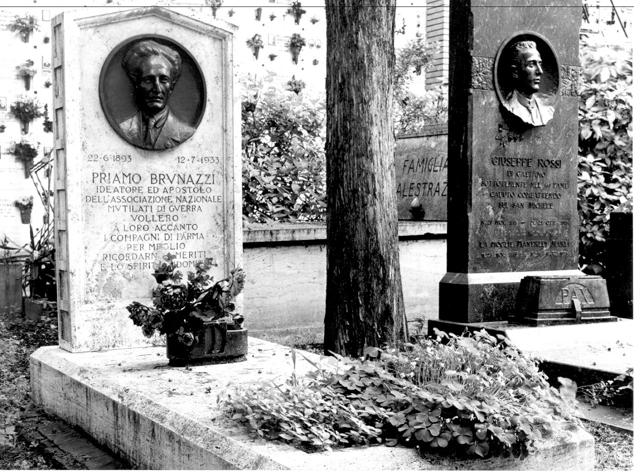 monumento funebre - a lastra - ambito parmense (sec. XX)
